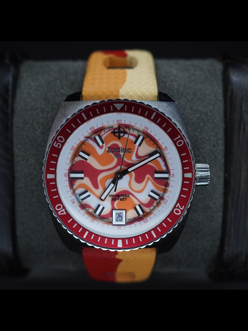 Limited Edition Zodiac Sea Dragon Orange ZO2294 Swiss Made Quartz Watch 17/200